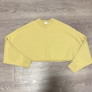 Wilfred Yellow Cropped Sweater